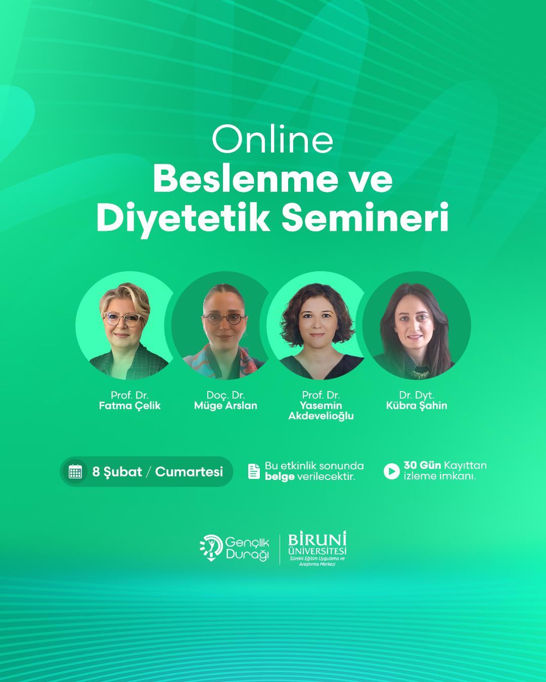 ONLİNE BESLENME VE DİYETETİK SEMİNERİ